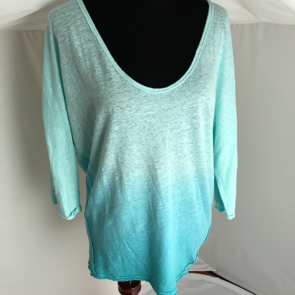 Free People Tops - Free People mint ombré gradient scoop neck top